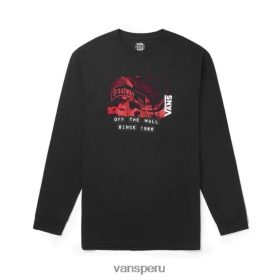 Vans Peru NBDZ463457 negro | Vans camiseta manga larga de x panadero