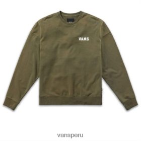 Vans Peru NBDZ463461 lavado de hojas de uva | Vans jersey con cuello redondo y corte tieye gx