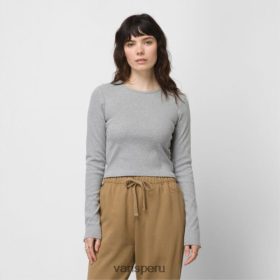 Vans Peru NBDZ463745 brezo gris | Vans camisa de punto de manga larga lizzie armanto