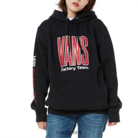 Vans Peru NBDZ463909 negro | Vans sudadera con capucha retro de paso atrás
