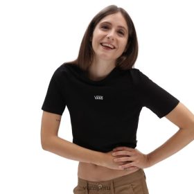 Vans Peru NBDZ46401 negro | Vans camiseta deportiva Flying V Crop Crew