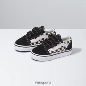 Vans Peru NBDZ464187 (verificación primaria) negro-blanco | Vans niño de la vieja escuela v