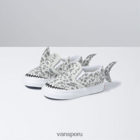 Vans Peru NBDZ464213 tiburón leopardo | Vans niño tiburón slip-on v
