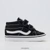 Vans Peru NBDZ464233 blanco negro | Vans zapatillas de deporte sk8 mid reedición para niños pequeños