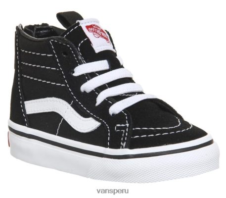 Vans Peru NBDZ464239 blanco negro | Vans sk8 hi zip niño