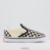 Vans Peru NBDZ464247 tablero de ajedrez blanco y negro | Vans resbalón clásico en los niños pequeños