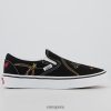 Vans Peru NBDZ464275 estrella de oro negro | Vans zapatillas clásicas sin cordones