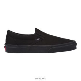Vans Peru NBDZ464295 negro-negro | Vans Zapatillas de skate clásicas para hombre, zapatillas bajas, transpirables
