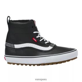 Vans Peru NBDZ464421 blanco y negro | Vans Botas de invierno estándar para hombre, media caña, informales, resistentes al agua, antideslizantes
