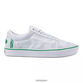 Vans Peru NBDZ464459 blanco-verde | Vans x crayola zapatos de skate comfortcush old skool para hombre zapatillas de deporte informales sin cordones