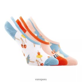 Vans Peru NBDZ464545 vibraciones tropicales | Vans calcetines invisibles canoodle para mujer - paquete de 3