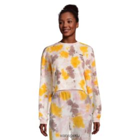 Vans Peru NBDZ464549 paloma morada | Vans sudadera corta con lavado grunge para mujer