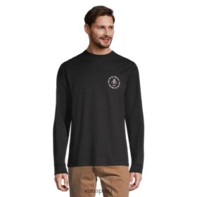 Vans Peru NBDZ464567 negro | Vans Camiseta de manga larga con cuello redondo para hombre Tonal Decay