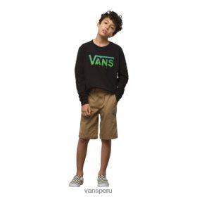 Vans Peru NBDZ464575 negro | Vans pantalones cortos elásticos auténticos para niño