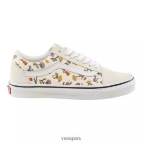 Vans Peru NBDZ464589 blanco lino | Vans zapatillas de skate old skool para mujer zapatillas bajas sin cordones transpirables