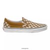 Vans Peru NBDZ464593 marrón dorado-blanco | Vans Zapatillas de skate clásicas para hombre, zapatillas bajas, transpirables