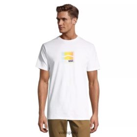 Vans Peru NBDZ464615 marina de guerra | Vans Camiseta de alta calidad para hombre, manga corta, cuello redondo, logotipo de algodón