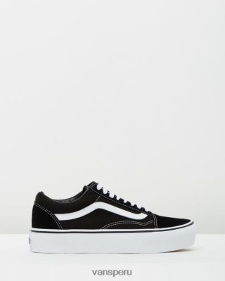 Vans Peru NBDZ464637 blanco y negro | Vans plataforma old skool 2.0 - unisex