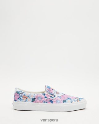Vans Peru NBDZ464815 blanco multiverdadero | Vans clásico sin cordones - unisex