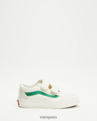 Vans Peru NBDZ464851 blanco | Vans zapatillas old skool con velcro - niños