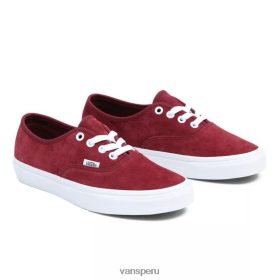 Vans Peru NBDZ4651 rojo | Vans zapatos auténticos de gamuza de cerdo