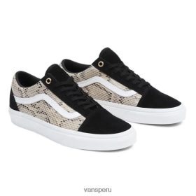 Vans Peru NBDZ4653 negro-beige | Vans zapatos viejos de la escuela