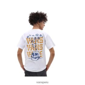 Vans Peru NBDZ46853 blanco | Vans camiseta con estampado de calavera og