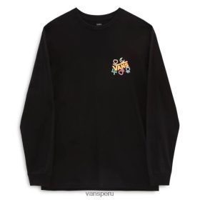 Vans Peru NBDZ46863 negro | Vans camiseta de manga larga con gráfico de x Pretty Guardian Sailor Moon