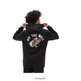 Vans Peru NBDZ46941 negro | Vans sudadera con capucha de investigación de tablero de ajedrez